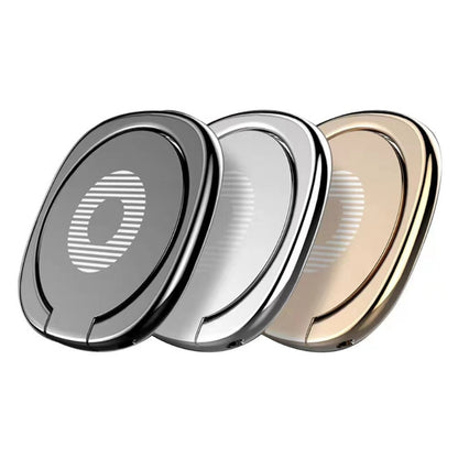 2pcs Universal 360 Degrees Rotatable Privity Metal Ring Holder Bracket for iPhone, Samsung, HTC, LG, Huawei, Xiaomi, vivo, OPPO, Meizu Mobile Phones or Tablets, Built in Iron Sheet, Support Magnets(Silver) - Ring Holder by buy2fix | Online Shopping UK | buy2fix