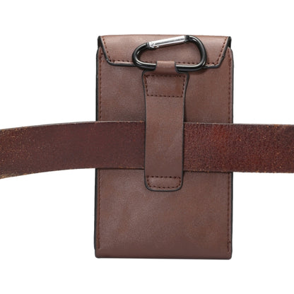 6.3 inch and Below Universal Crazy Horse Texture 3 Pouches Vertical Flip Leather Case with Belt Hole & Climbing Buckle for Galaxy Note 8, Sony, Huawei, Meizu, Lenovo, ASUS, Cubot, Oneplus, Oukitel, Xiaomi, DOOGEE, Vkworld, and other Smartphones(Brown) by buy2fix