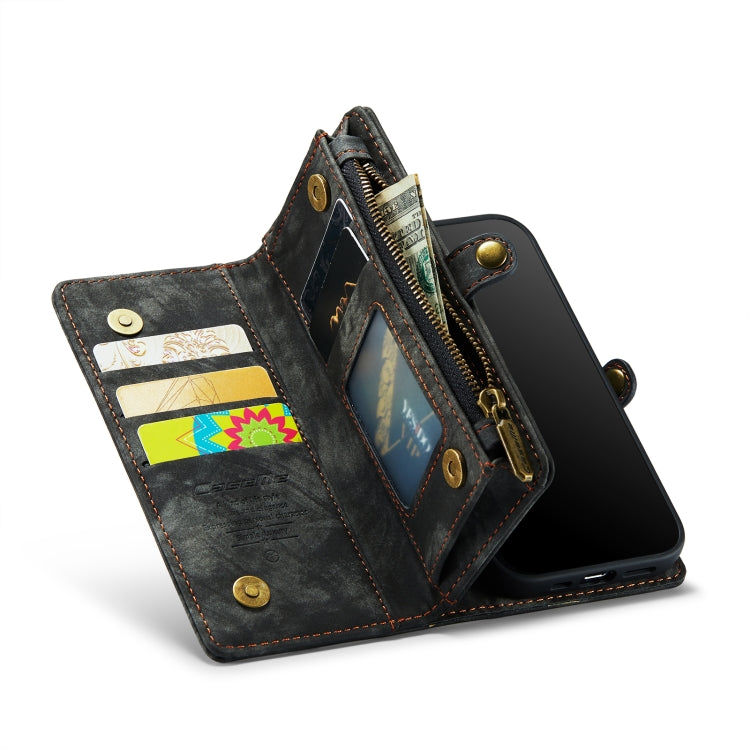CaseMe for iPhone 8 Plus & 7 Plus   Multifunctional Leather Billfold with Detachable Magnetic PC Back Protective Case & Holder & 11 Card Slots & 3 Cash Slots & 1 Zipper Wallet & 2 Photo Frames & 3 Magnetic Clasps(Black) - More iPhone Cases by CaseMe | Online Shopping UK | buy2fix