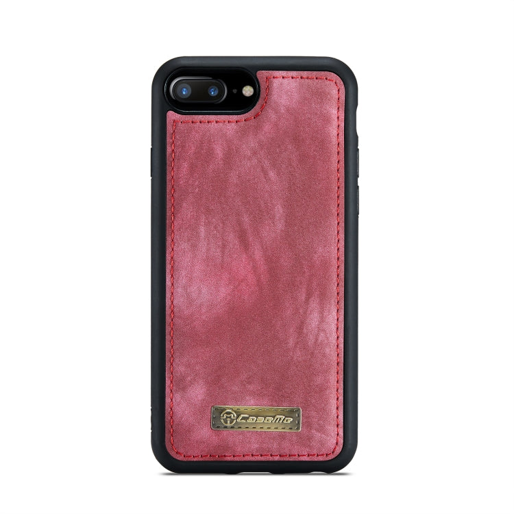CaseMe for iPhone 8 Plus & 7 Plus   Multifunctional Leather Billfold with Detachable Magnetic PC Back Protective Case & Holder & 11 Card Slots & 3 Cash Slots & 1 Zipper Wallet & 2 Photo Frames & 3 Magnetic Clasps(Red) - More iPhone Cases by CaseMe | Online Shopping UK | buy2fix