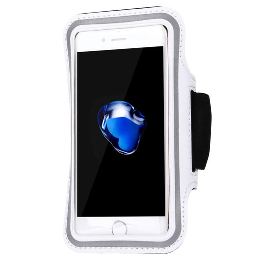 For iPhone 8 Plus & 7 Plus   Sport Armband Case with Key Pocket(White) - 5.5~6.5 inch by buy2fix | Online Shopping UK | buy2fix