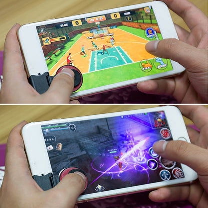 A9 Direct Mobile Clip Games Joystick Artifact Hand Travel Button Sucker with Ring Holder for iPhone, Android Phone, Tablet (Blue) - Handle Shooter by buy2fix | Online Shopping UK | buy2fix