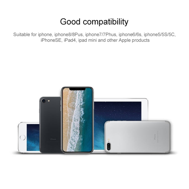 MH030 1m 2 in 1 8 Pin Male & 3.5mm Male to 3.5mm Male AUX Audio Cable For iPhone, iPad, Samsung, Huawei, Xiaomi, HTC by buy2fix