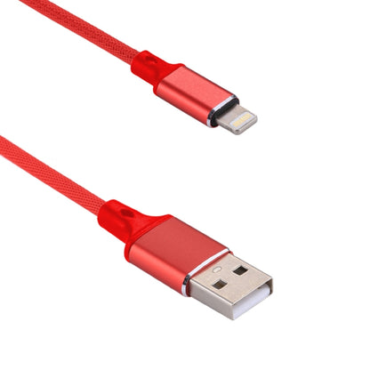 1m 2A USB to 8 Pin Nylon Weave Style Data Sync Charging Cable(Red) by buy2fix