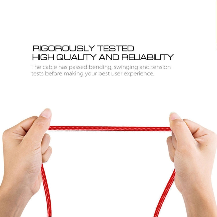 1m 2A USB to 8 Pin Nylon Weave Style Data Sync Charging Cable(Red) by buy2fix
