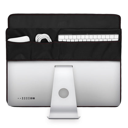 For 27 inch Apple iMac Portable Dustproof Cover Desktop Apple Computer LCD Monitor Cover with Pockets , Size: 68x48.2cm(Black) - Others Accessories by buy2fix | Online Shopping UK | buy2fix