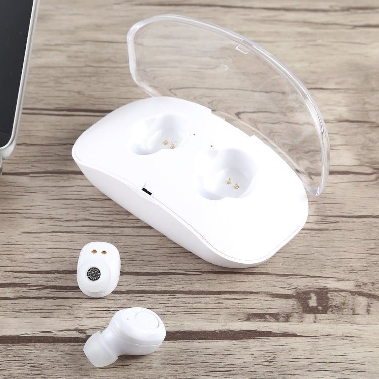 X-I8S Outdoor Sports Portable In-ear Bluetooth V4.2 Earphone with Charging Box (White) - Bluetooth Earphone by buy2fix | Online Shopping UK | buy2fix