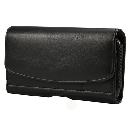 Lambskin Elastic Band Men 4.8 Inch Mobile Phone Universal Hanging Waist Leather Case with Card Slot(Black) - iPhone SE 2022 / 2020 / 8 / 7 Cases by ESR | Online Shopping UK | buy2fix