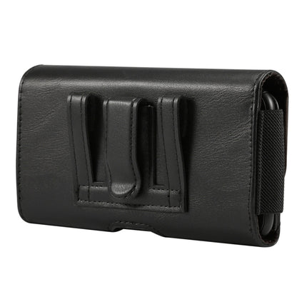 Lambskin Elastic Band Men 4.8 Inch Mobile Phone Universal Hanging Waist Leather Case with Card Slot(Black) - iPhone SE 2022 / 2020 / 8 / 7 Cases by ESR | Online Shopping UK | buy2fix