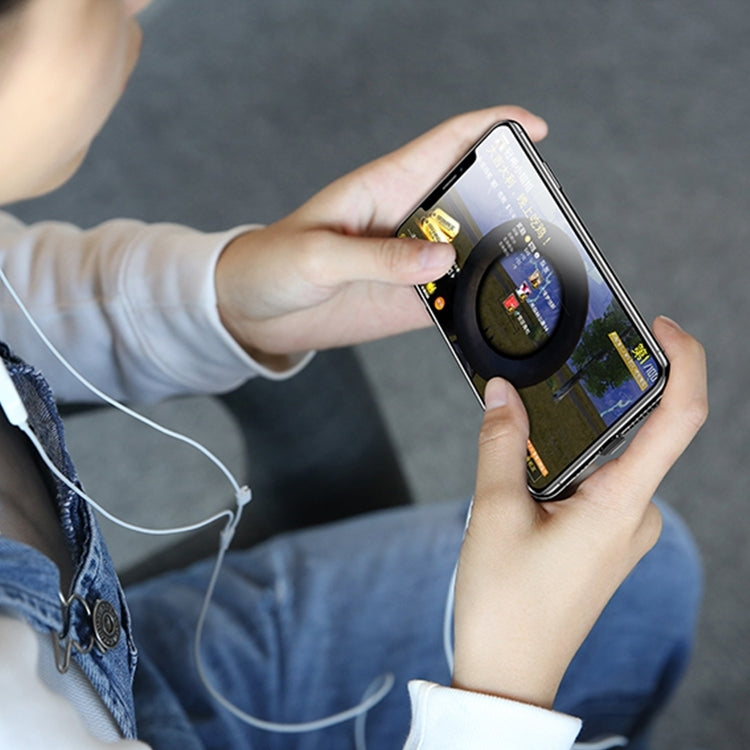 LXS08 8 Pin to 8 Pin + 3.5mm Audio Plug Ring Holder Fast Charging Adapter(Black) by buy2fix