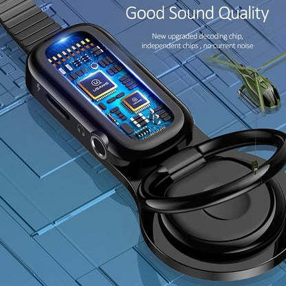 LXS08 8 Pin to 8 Pin + 3.5mm Audio Plug Ring Holder Fast Charging Adapter(Black) by buy2fix