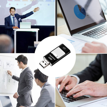 128GB USB 3.0 + 8 Pin + Mirco USB Android iPhone Computer Dual-use Metal Flash Drive (Black) by buy2fix