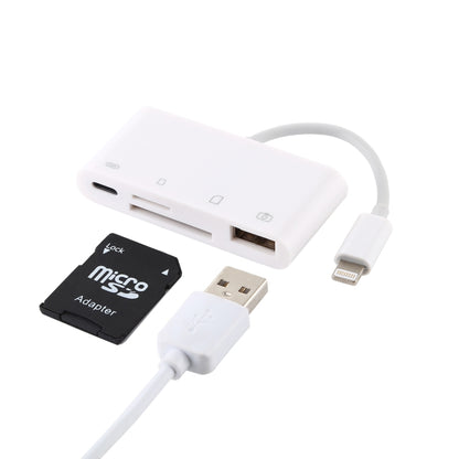 NK-108L 8 Pin to USB + TF Card + SD Card Camera Reader Adapter, Compatible with IOS 9.1 and Above Systems by buy2fix