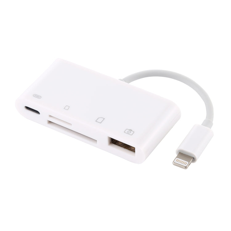 NK-108L 8 Pin to USB + TF Card + SD Card Camera Reader Adapter, Compatible with IOS 9.1 and Above Systems by buy2fix