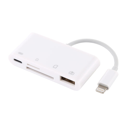 NK-108L 8 Pin to USB + TF Card + SD Card Camera Reader Adapter, Compatible with IOS 9.1 and Above Systems by buy2fix