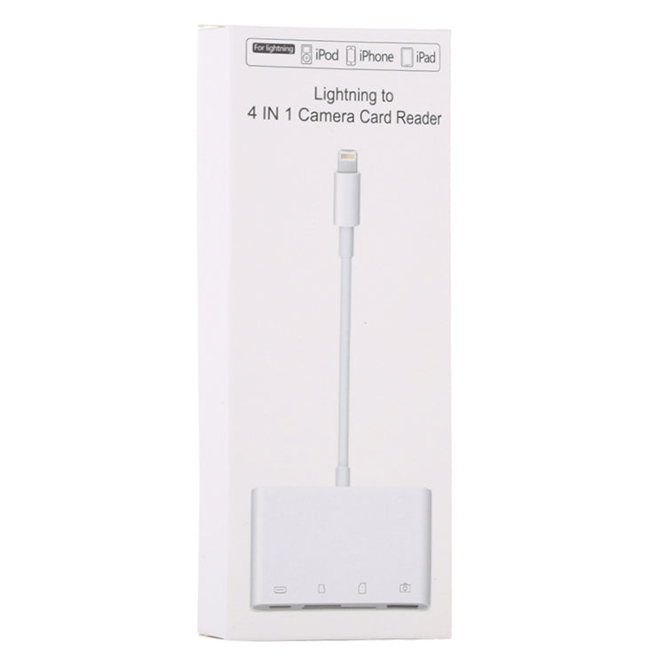 NK-108L 8 Pin to USB + TF Card + SD Card Camera Reader Adapter, Compatible with IOS 9.1 and Above Systems by buy2fix