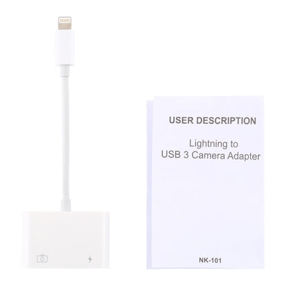 NK101 8 Pin to USB Camera Reader Adapter, Compatible with IOS 9.1 and Above Systems by buy2fix