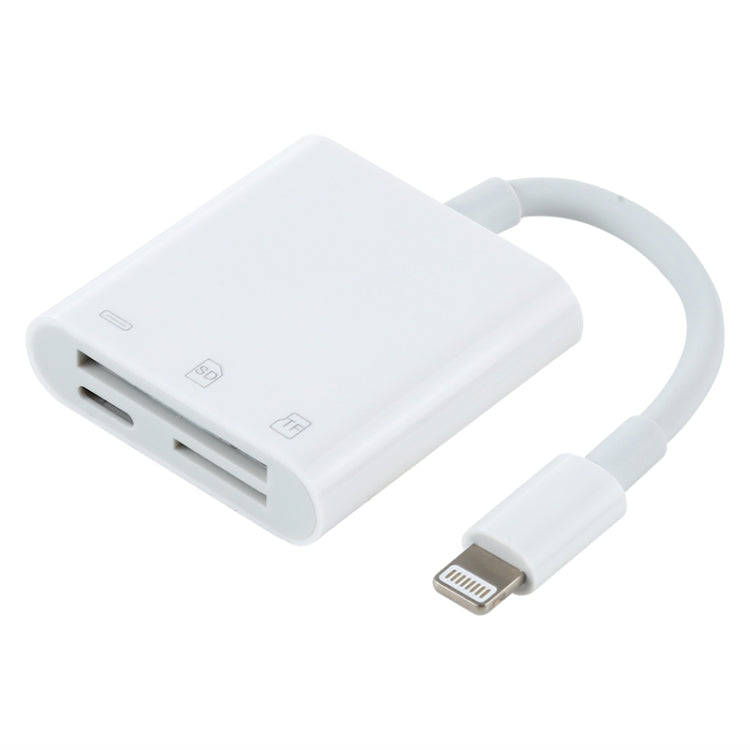 NK-101Y Pro 8 Pin to 8 Pin + SD + TF Port 3 in 1 Camera Reader Adapter by buy2fix