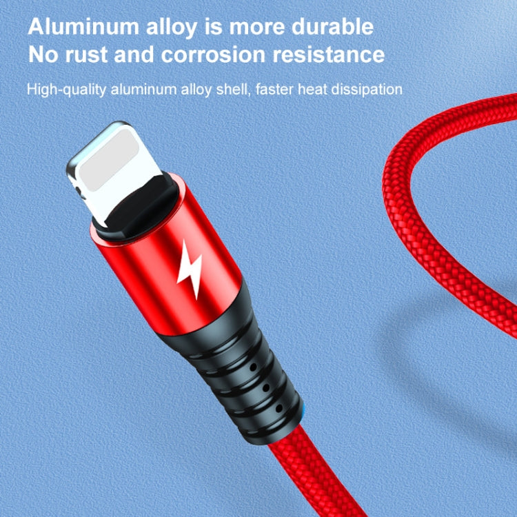 K061 1.2m 5A 3 in 1 USB to 8 Pin + USB-C / Type-C + Micro USB Round Fast Charging Data Cable by buy2fix