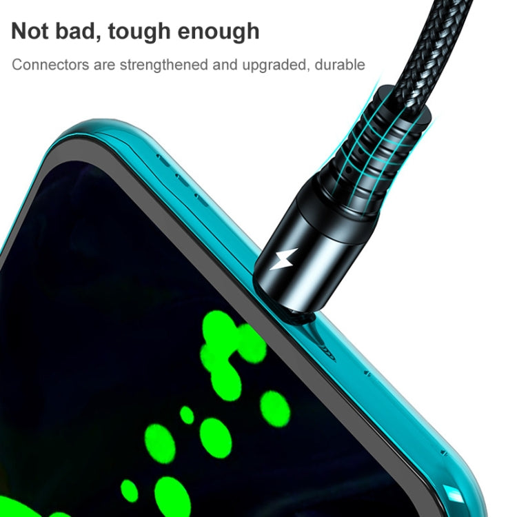 K061 1.2m 5A 3 in 1 USB to 8 Pin + USB-C / Type-C + Micro USB Round Fast Charging Data Cable by buy2fix