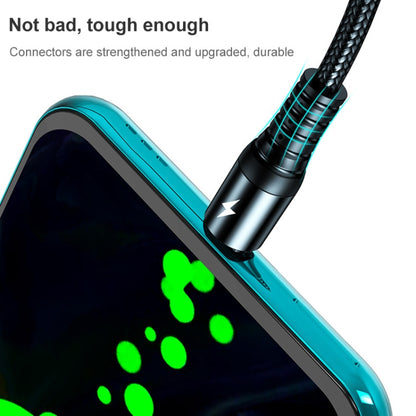 K061 1.2m 5A 3 in 1 USB to 8 Pin + USB-C / Type-C + Micro USB Round Fast Charging Data Cable by buy2fix