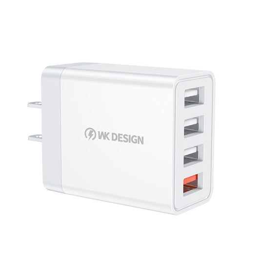 WK WP-U125 Youpin Series 18W QC3.0 4 USB Ports Fast Travel Charger, CN Plug / US Plug - USB Charger by WK | Online Shopping UK | buy2fix
