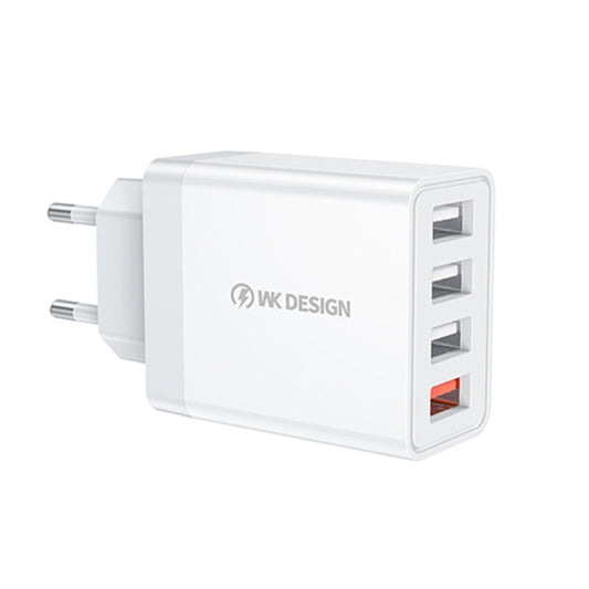 WK WP-U125 Youpin Series 18W QC3.0 4 USB Ports Fast Travel Charger, EU Plug - USB Charger by WK | Online Shopping UK | buy2fix