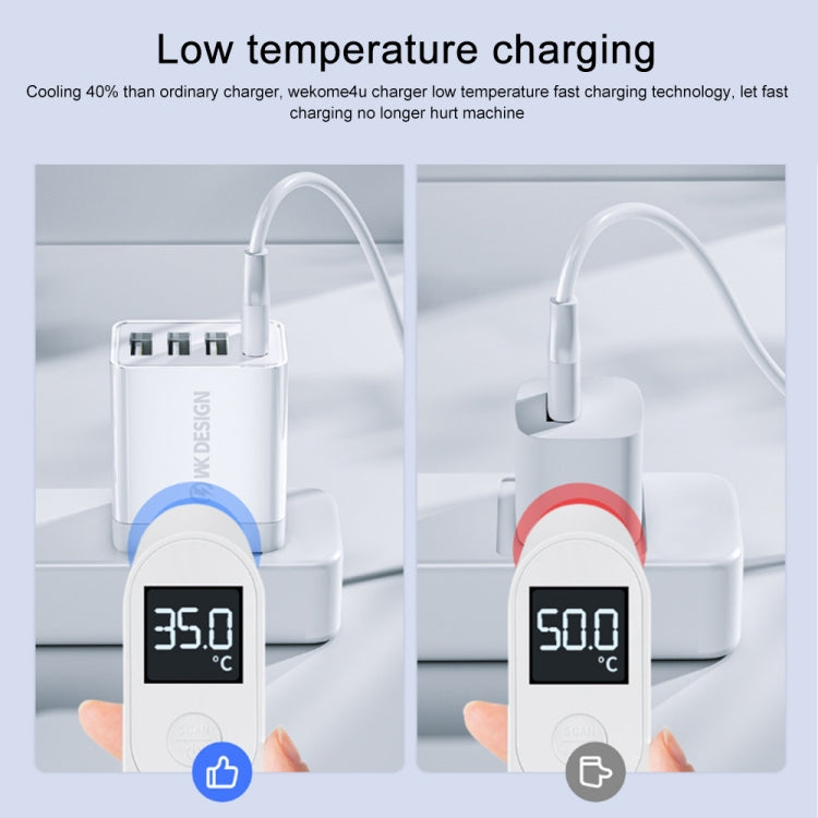 WK WP-U125 Youpin Series 18W QC3.0 4 USB Ports Fast Travel Charger, EU Plug - USB Charger by WK | Online Shopping UK | buy2fix