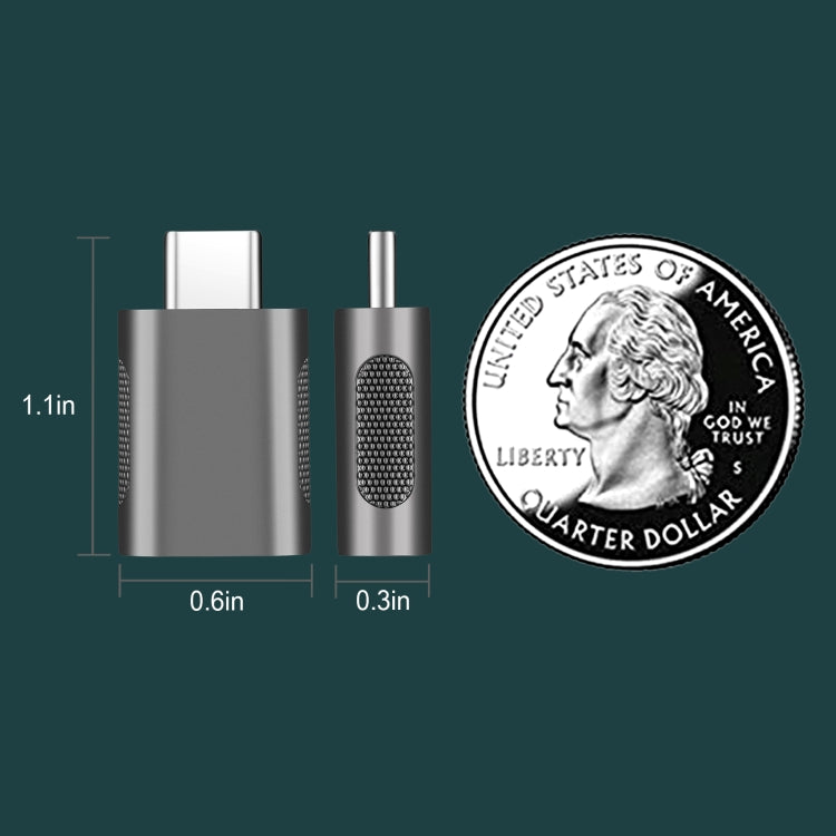 2 PCS SBT-158 USB-C / Type-C Male to USB 3.0 Female Zinc Alloy Adapter(Rose Gold) by buy2fix