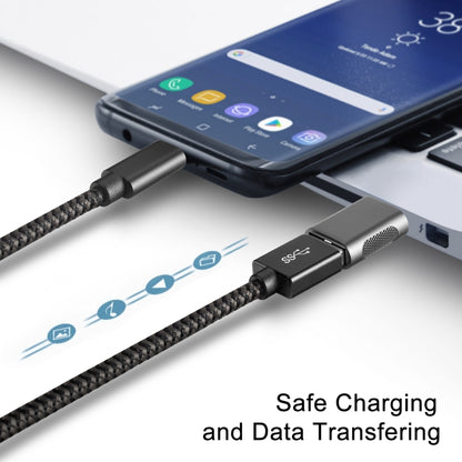 2 PCS SBT-158 USB-C / Type-C Male to USB 3.0 Female Zinc Alloy Adapter(Silver) by buy2fix