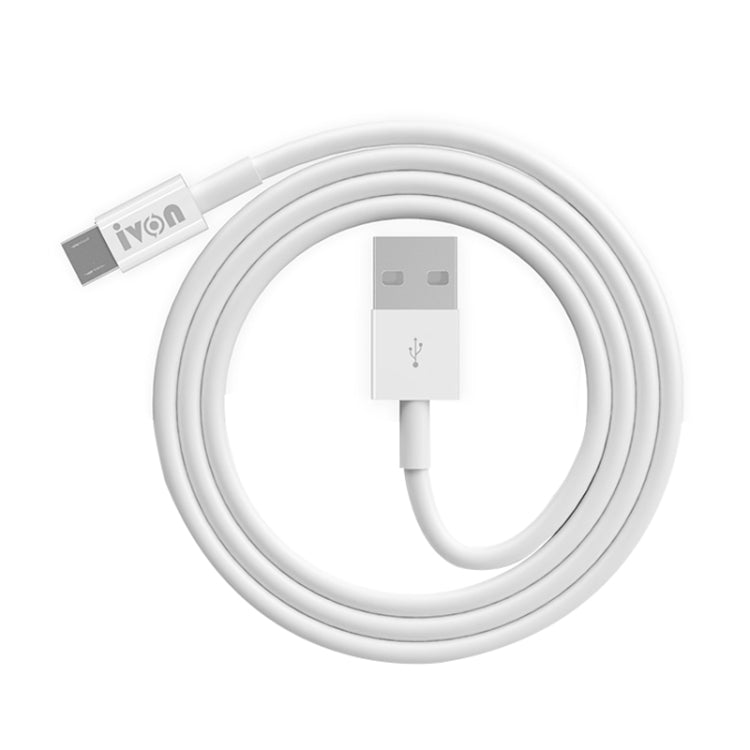 IVON CA70 Micro USB Fast Charging Data Cable, Length: 2m (White) - Micro USB Cable by IVON | Online Shopping UK | buy2fix