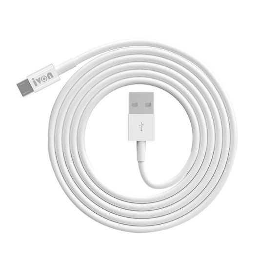 IVON CA70 Micro USB Fast Charging Data Cable, Length: 3m (White) - Micro USB Cable by IVON | Online Shopping UK | buy2fix
