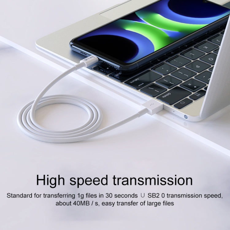 IVON CA70 Micro USB Fast Charging Data Cable, Length: 3m (White) - Micro USB Cable by IVON | Online Shopping UK | buy2fix