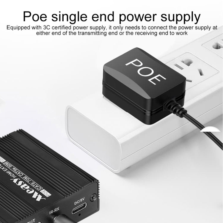 Measy ET100 HDMI Extender Transmitter + Receiver Converter Ethernet Cable, Transmission Distance: 70m - VGA Extender by Measy | Online Shopping UK | buy2fix
