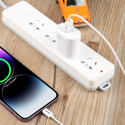 LZ-2117 18W QC3.0 3.1A USB Fast Charger, US Plug (White) by buy2fix