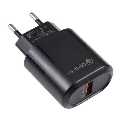 LZ-2117 18W QC3.0 3.1A USB Fast Charger, EU Plug(Black) by buy2fix