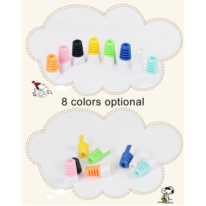 2 PCS Anti-break USB Charge Cable Winder Protective Case Protection Sleeve(White) by buy2fix