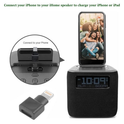 8 Pin Female to 8 Pin Male Trapezoid Adapter (Black) by buy2fix