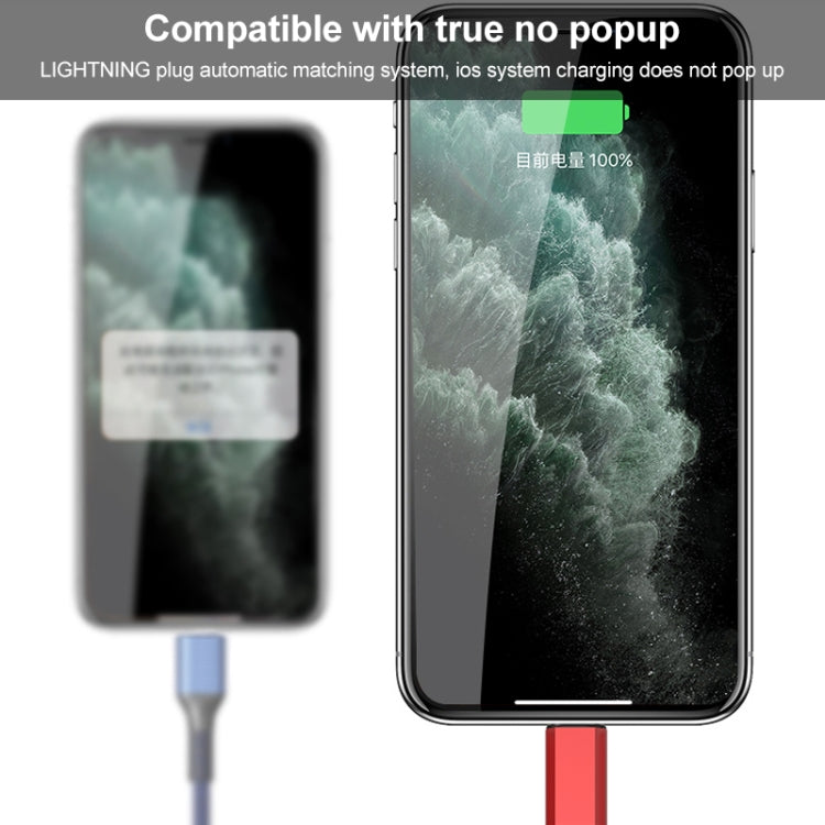 Orange Plug 3A 3 in 1 USB to Type-C / 8 Pin / Micro USB Fast Charging Cable, Cable Length: 1.2m(Silver) by buy2fix