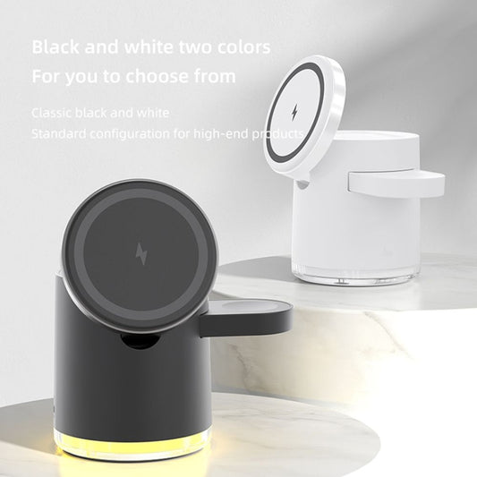 C16 15W 4 in 1 Multifunctional Foldable Magnetic Wireless Charger (White) by buy2fix