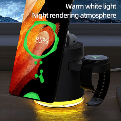 C16 15W 4 in 1 Multifunctional Foldable Magnetic Wireless Charger (White) by buy2fix