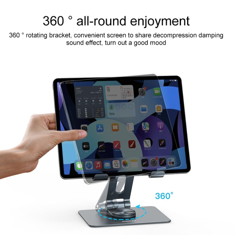 MOMAX KH8 Aluminum Alloy Rotating Folding Tablet Holder - Desktop Holder by MOMAX | Online Shopping UK | buy2fix