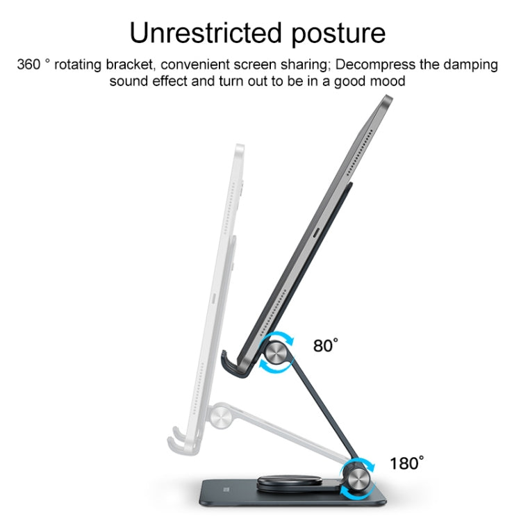 MOMAX KH8 Aluminum Alloy Rotating Folding Tablet Holder - Desktop Holder by MOMAX | Online Shopping UK | buy2fix