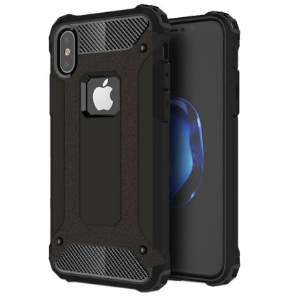 For iPhone X / XS Magic Armor TPU + PC Combination Case(Black) by buy2fix