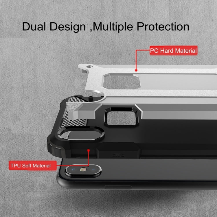 For iPhone X / XS Magic Armor TPU + PC Combination Case(Gold) by buy2fix