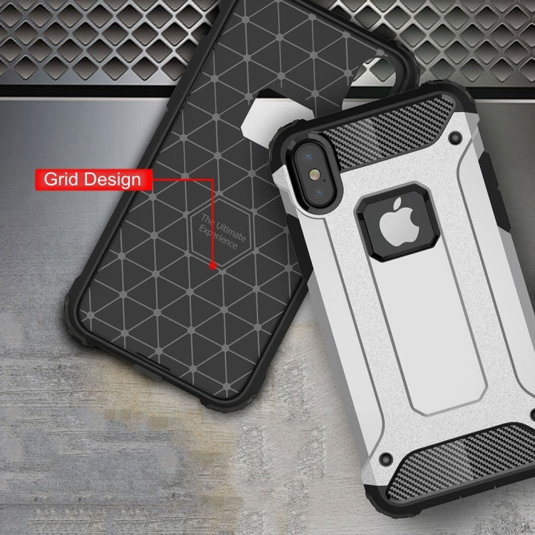 For iPhone X / XS Magic Armor TPU + PC Combination Case(Gold) by buy2fix