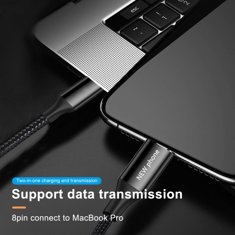 5V 2A 8 Pin Male to 8 Pin Male Braided Data Cable by buy2fix