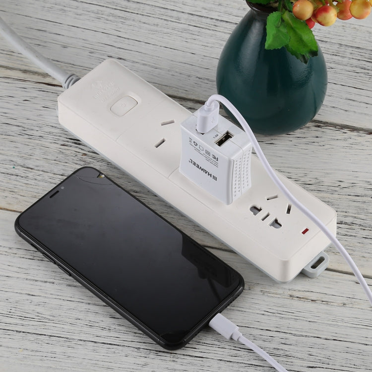 2A USB Male to 8 Pin Male Interface Injection Plastic Charge Cable, Length: 1.5m(White) by buy2fix