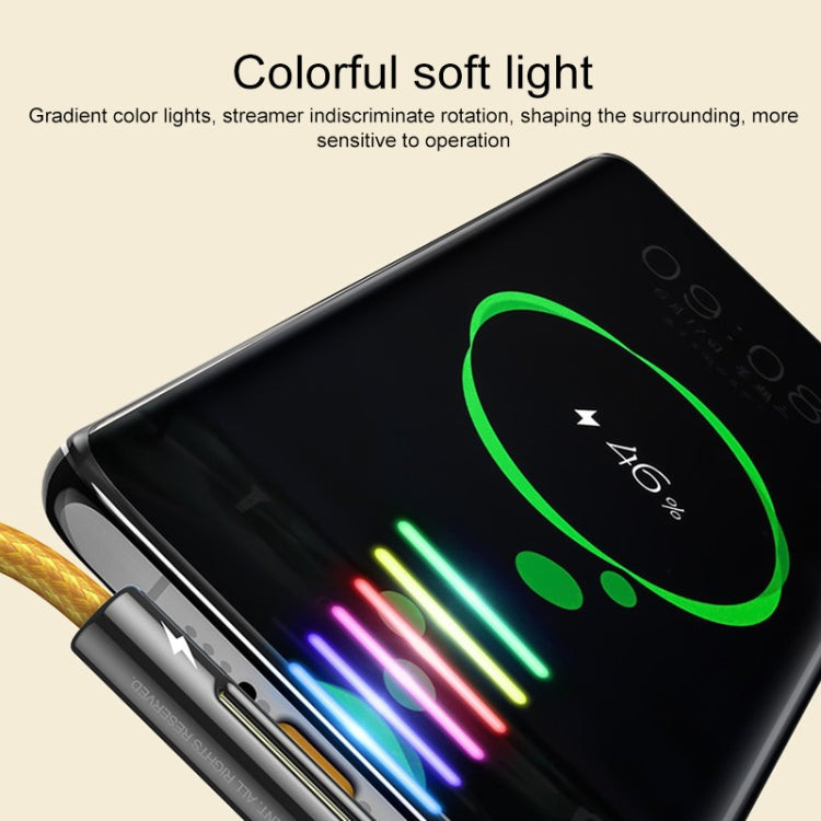 ROCK M3 8 Pin T-shape PD Fast Charging Data Cable, Length: 1m(Orange) - Normal Style Cable by ROCK | Online Shopping UK | buy2fix