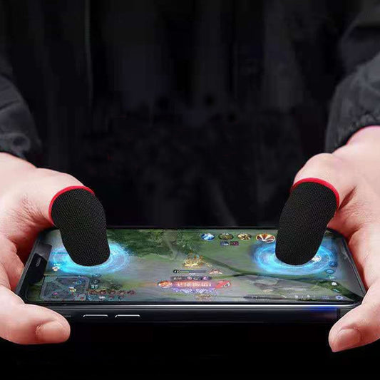 1 Pair Carbon Fiber Touchscreen Anti-slip Anti-sweat Gaming Finger Cover for Thumb / Index Finger (Blue) - Gaming Finger Sleeves by buy2fix | Online Shopping UK | buy2fix